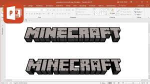 Text in minecraft can be formatted with the section sign (§). How To Create Minecraft Logo In Microsoft Powerpoint Tutorial Youtube