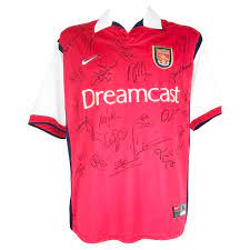 The bold art deco style of highbury's iconic east stand inspires this adidas jersey. Signed Arsenal Fc Jersey Fully Autographed Shirt 2000 Firma Stella