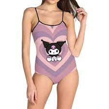 Fashion Sanrios Hello Kittys One Piece Swimsuit Anime Melody Kuromi Cartoon  Bikini Backless Beach Suit Women Swimwear Girls Gift - AliExpress