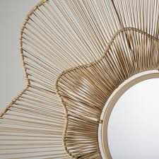 Miroir Filaire Fleur En Rotin Tresse D90 Melys Maisons Du Monde En 2020 Rotin Miroir Maison Du Monde