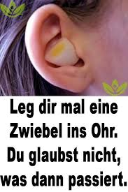 Leg Dir Mal Eine Zwiebel Ins Ohr Du Glaubst Nicht Was Dann Passiert Zwiebel Gegen Ohrenschmerzen Gesundheit Und Wohlbefinden Ohrenschmerzen