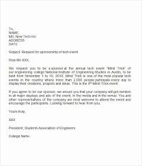 Sponsor Letter For Student Awesome Sponsorship Letter 7 Free Download For Word In 2020 Sponsorship Letter Letter Template Word Letter Templates