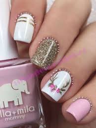 Uñas largas, cortas, de gel, acrílicas, cortadas en óvalo, cuadradas, cuadradas redondeas. 70 Fotos Tendencia En Unas Decoradas Elegantes 2017 Christmas Nails Nails Pink Nails