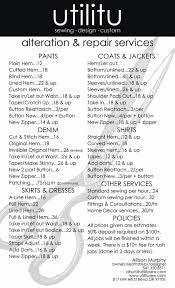 Clothing Alteration Price Sheets Yahoo Image Search Results Altering Clothes Sewing Alterations Sewing Business