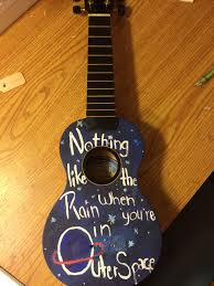 5 Seconds Of Summer Diy Old Painted Ukulele Lyrics Outer Space Carry On 5sos