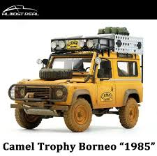 Defender camper land rover defender 110 landrover defender pick up land rover camping range rover off road expedition truck offroader the land rover camel trophy: Almost Real 1 18 Land Rover Defender 90 Camel Trophy Borneo 1985 Dirty Car Model 6970342042003 Ebay