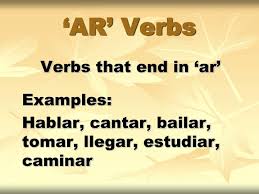 Ppt Ar Verbs Powerpoint Presentation Free Download Id
