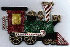 Click to see our best video content. Plastic Canvas Christmas Railroad Ornaments From Kreinik Favecrafts Com