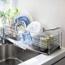 シンクに渡せる水切りスリムロング 1段 シンクに渡せる 奥行き58cm tinykitchen diy kitchen decor kitchen sink design home decor furniture