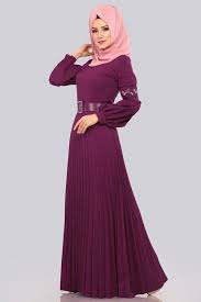 Modaselvim Elbise Balon Kol Piliseli Elbise Pl847 Murdum Dresses High Neck Dress Fashion
