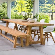Farmhous Beam Table Teak Outdoor Furniture Terra Patio Teak Outdoor Furniture Outdoor Dining Furniture Teak Patio Furniture