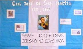 El 17 de agosto se cumple un nuevo aniversario de la muerte del general josé de san martín. Departamento De Comunicaciones Cartelera 17 De Agosto Dia De La Bandera Carteleras Escolares Jose De San Martin