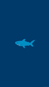 Ak01 Little Small Cute Shark Minimal Fondos Animales Fondos De Pantalla