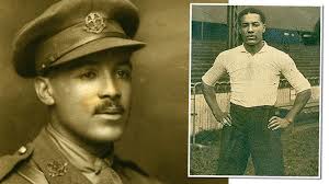 Walter Tull was the first ever Black officer in the British Army to command  white troops and was one of English football's first Black players. Walter  was born to a Barbadian father,