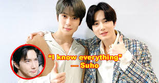 Oh my god shared by 두이구 on we heart it. Suho And Jaehyun Posed For A Visual Packed Photo Because Suho Knew Exactly What The Fans Wanted