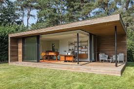 bureau de jardin contemporain avec terrasse couverte a bonheiden contemporary garden rooms garden cabins contemporary garden