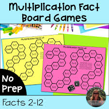 Multiplication Fact Practice Board Game - Multiplication Fact Fluency -  Centers | Made By Teachers
