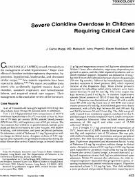 Image result for Clonidine Overdose