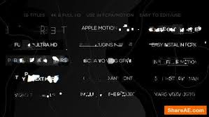 60 titles pack is now 99 final cut x titles pack. Apple Motion Free After Effects Templates After Effects Intro Template Shareae