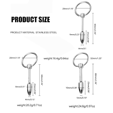 Oval Head Urethral Sounds Penis Toys Stainless Steel Pain Bdsm Sounding Kit  Sex Toys for Men