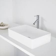 magnolia matte stone vessel bathroom