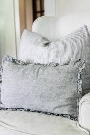 See more ideas about ruffle pillow, sequin throw pillows, decorative pillows. Ruffle Linen Pillow Cover Sewing Pattern Farmhouse On Boone