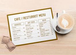 Download Free Landscape Cafe Resturant Menu Mockup Psd Good Mockups