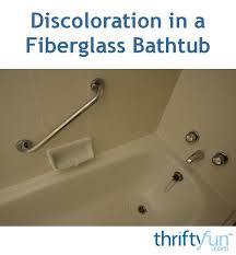 Discoloration In A Fiberglass Bathtub Fiberglass Shower Fiberglass Tub Cleaner Glass Tub