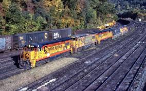 Image result for Federal Yellow 1956 Chesapeake and Ohio Railroad