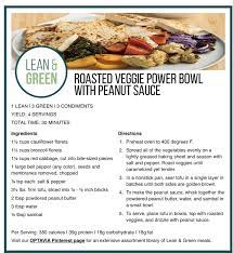 Roasted Veggie Power Bowl With Peanut Sauce This Dish Is A Powerhouse Of Flavors And Antioxidants Greens Recipe Vegetarian Greens Recipe Lean And Green Meals