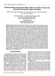 Maybe you would like to learn more about one of these? Pdf Sebaran Bahan Pencemaran Dalam Sistem Air Tanah Di Tapak Sisa Domestik Gemencheh Negeri Sembilan