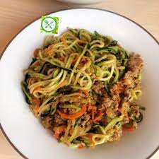 Teriyaki Ground Turkey Zucchini Noodles Aliyah S Recipes And Tips Recipe Ground Turkey And Zucchini Recipe Healthy Noodle Recipes Veggie Noodles Recipes