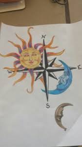 #flashtattoo #tattoo tattoos for older guys, wild horse tattoo, native tattoo artist, meaning of sailor tattoos, pirates of the caribbean tattoo, cute butterfly designs, unique rib tattoos, tribal name tattoos, cool tattoo ideas for girls. Sun Moon And Compass Rose Tattoo Design Compass Rose Compass Rose Tattoo Rose Tattoo Design