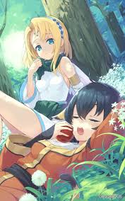tam-u, karulau, ulthury, utawarerumono, commentary request, highres,  2girls, aged down, animal ears, blonde hair, blue eyes, blue hair, breasts,  cat ears, cat girl, cat tail, closed eyes, closed mouth, company name,  medium breasts, multiple girls, open mouth ...