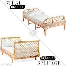 Crafted for a twin size bed, it measures 38 across and 48 tall. Rattan Daybed Look For Less State Of Steals