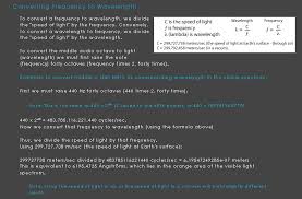 Converting Frequency To Wavelength Planetary Frequencies Brain Waves