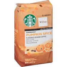 Starbucks Flavored Ground Coffee Pumpkin Spice 100 Arabica 1 Bag 11 Oz Walmart Com In 2020 Starbucks Pumpkin Spice Starbucks Pumpkin Starbucks Pumpkin Spice Latte