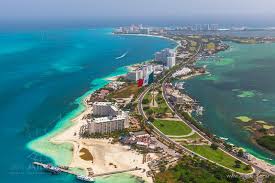 Cancun is located just north of mexico's caribbean coast resort band known as the riviera maya. Cancun Mexico