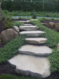 Stone steps may have been the first ones made, starting when some early man put down rocks to help him climb a hill. Natural Stone Steps Farmhouse Landscape Other By K Morris Landscape Design Inc Houzz
