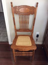 Antique Oak Larkin 1 Pressed Back Chairs Circa 1900 Cane Seat Matching Set Of 8 Ebay Chair Upcycled Furniture Oak