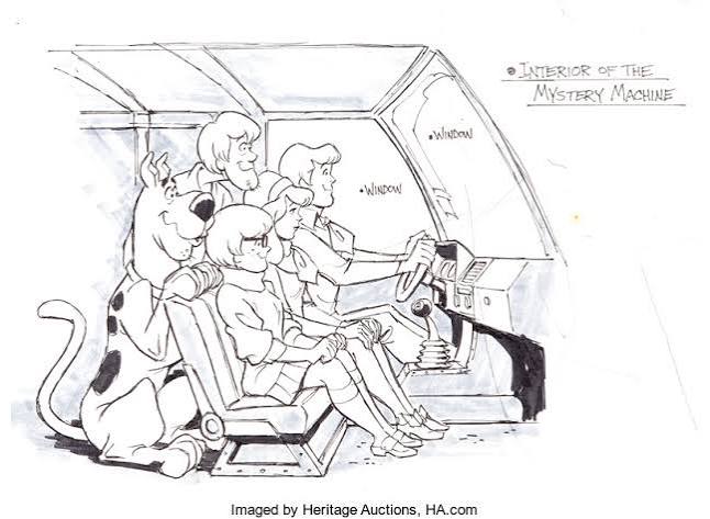 Scooby-Doo, Where Are You!" Production Drawing (Early 1970s) : r/Scoobydoo