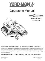 Maybe you would like to learn more about one of these? Yard Man 624 Operator S Manual Pdf Download Manualslib