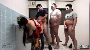 Big Breasted Japanese Slut Gangbanged In A Public Toilet Video at Porn Lib