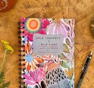 Handmade A5 Floral Notebook: Bold Thoughts & Wild Plans