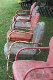 Retro metal lawn chairs made in usa. Pin By Sharon Johnson On Memories My Childhood Lawn Chairs Metal Lawn Chairs Old Chairs