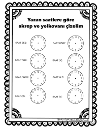 Gozde Derin Adli Kullanicinin Saat Etkinlikleri Panosundaki Pin Egitim Faaliyetleri Egitim Evde Egitim