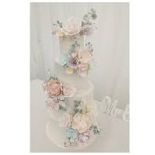 If you're brainstorming romantic wedding ideas, think elaborate florals, a sweeping gown and elegant décor. Pastel Flowers Wedding Cake Cake By Sharon Sadie May Cakesdecor