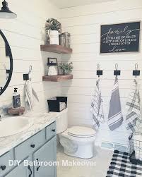 Pinterest diy small bathroom ideas.in this case, a natural wood vanity, wicker basket, and wood mirror frame add a touch of organic warmth. New Diy Bathroom Makeover Ideas Diy Bathroom Makeover Farmhouse Bathroom Decor Bathroom Makeover