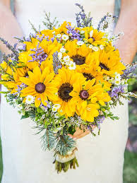 Are you the creator of sunflowers and lavender? Sunflower And Lavender Wedding Bouquet Off 77 Free Delivery