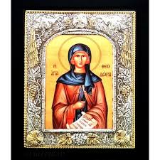 Mănăstirea ortodoxă română sfânta teodora de la sihla ⭐ , moldova, raionul ialoveni, satul ulmu: Icoana Argint Sfanta Teodora Din Vasta